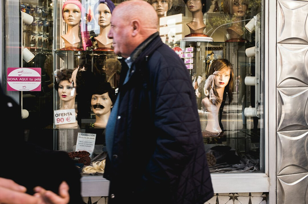 store detective observing customers